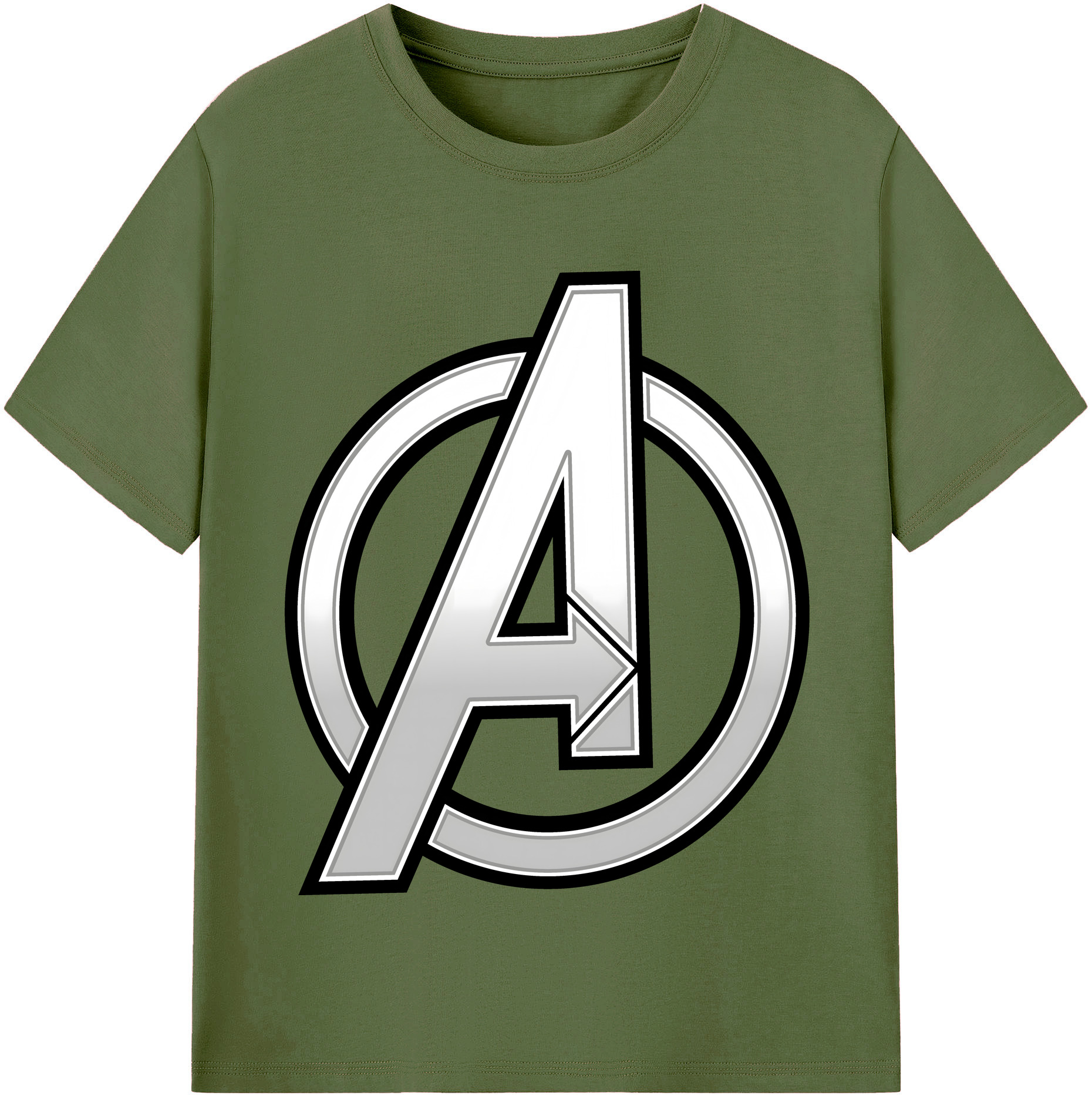 （画像用） アベンジャーズ The Avengers 綿100％半袖Tシャツ（フロントプリント）